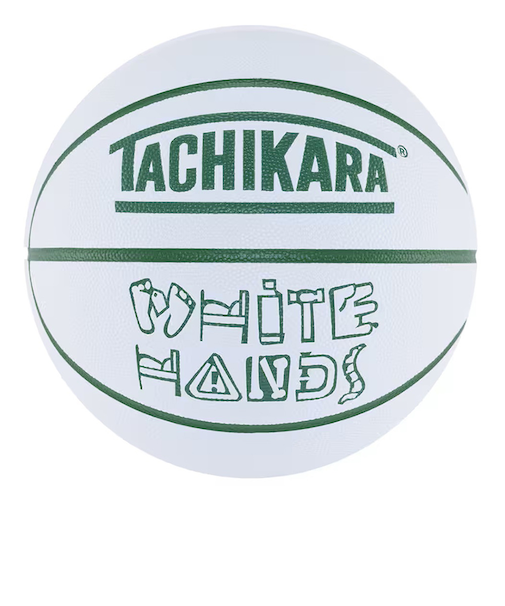 バスケットボール 7号球 (一般 大学 高校 中学校) 男子用 WHITE HANDS ホワイト×グリーン SB7-222