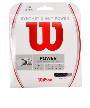 ウイルソン（Wilson）硬式テニスストリング SYNTHETIC POWER BLK WRZ945200