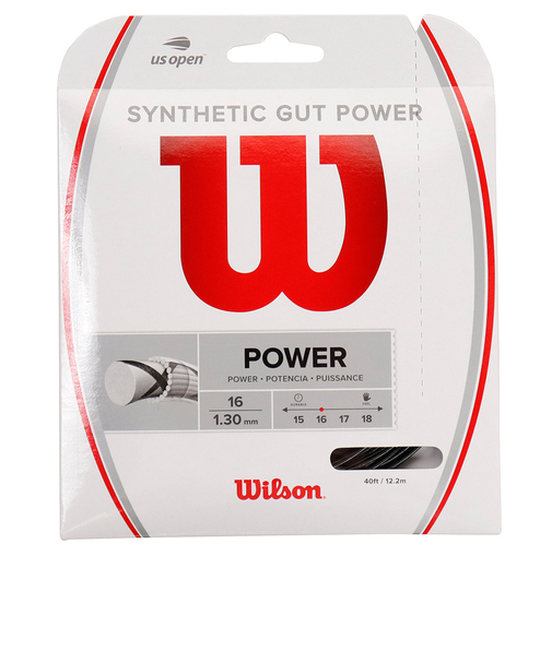 ウイルソン（Wilson）硬式テニスストリング SYNTHETIC POWER BLK WRZ945200