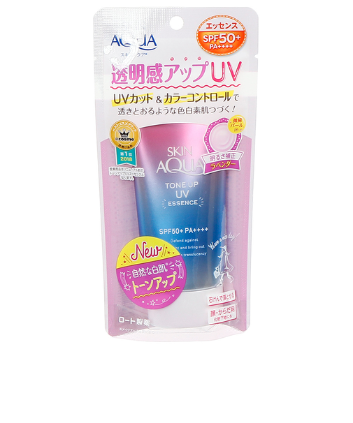 ロート製薬（ROHTO）日焼け止め スキンアクア トーンアップUVエッセンス ラベンダー 80g UVカット ウォータープルーフ スキンケア