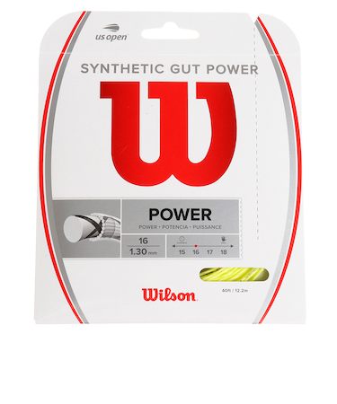 ウイルソン（Wilson）硬式テニスストリングス SYNTHETIC GUT POWER 16 Yellow WR830130416