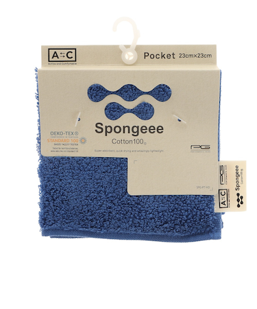 Spongeee ポケットタオル 911PA0AZ6826BLU