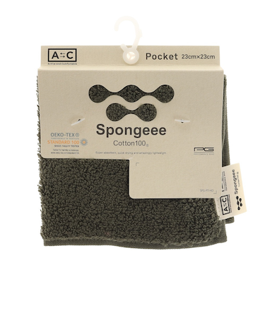 Spongeee ポケットタオル 911PA0AZ6826GRN