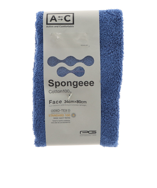 Spongeee フェイスタオル 911PA0AZ6828BLU