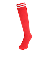 サッカー ソックス ドライプラス ライン ストッキング 1足組 750GM9OK002-RED-J 赤 靴下 速乾