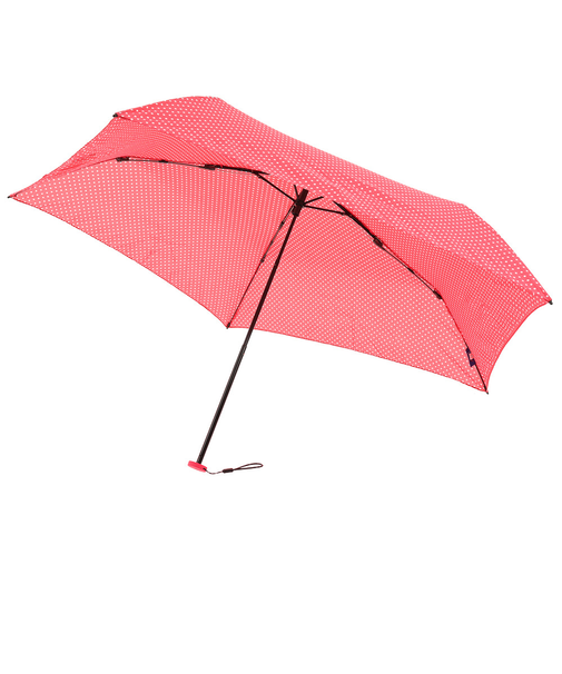 晴雨兼用 折りたたみ傘 ピンドット 830-004 RS ローズ 暑さ対策 熱中症対策