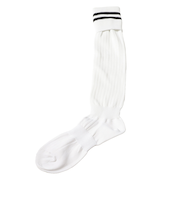 サッカー ソックス ドライプラス ライン ストッキング 1足組 750GM9OK002-WHT-M 白 靴下 速乾