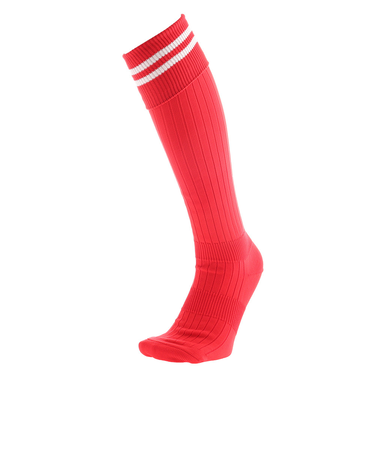 サッカー ソックス ドライプラス ライン ストッキング 1足組 750GM9OK002-RED-M 赤 靴下 速乾