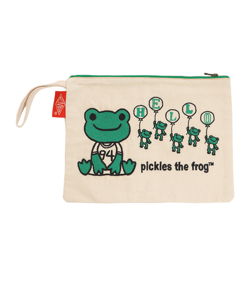 刺繍 キナリクラッチバッグ 風船 133755-19