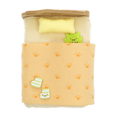 てのりぬいぐるみ ねこ柄ベッド MR71805