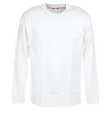 ヘインズ（Hanes）メンズ BEEFY-T ポケット長袖Tシャツ H5196 010 オンライン価格