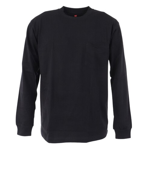 ヘインズ（Hanes）メンズ BEEFY-T ポケット長袖Tシャツ H5196 090