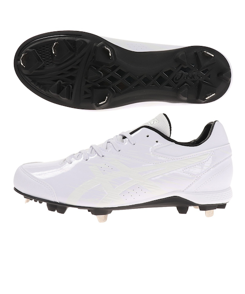 アシックス（ASICS）野球 スパイク 白 金具 一般 NEOREVIVE 4 ネオリバイブ4 1123A032.110 高校野球対応