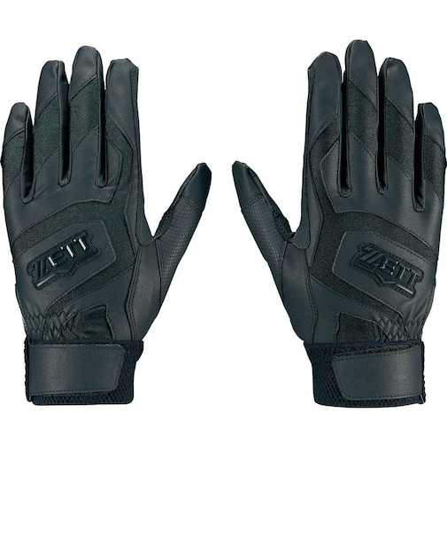 ゼット(ZETT)バッティンググローブ BG578HS-1900 両手用 高校野球対応 黒