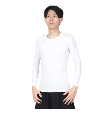 デュアリグ（DUARIG）サッカー ウェア メンズ サッカー 抗菌 高機能コンプレッションインナー 丸首 吸汗速乾 防臭 741D1ES5709 白