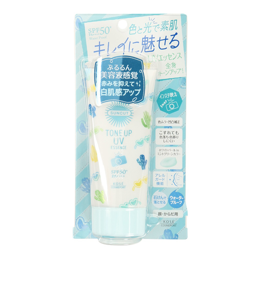 コーセー（KOSE）日焼け止め サンスクリーン サンカット トーンアップUVエッセンス ミントグリーン 80g 暑さ対策 PA++++ SPF50+