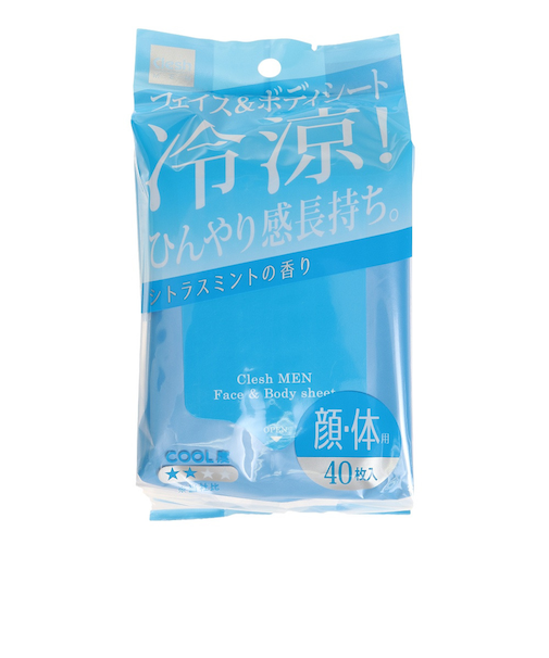 CleshMEN 暑さ対策 暑さ対策ボディシート 超クール 40枚 冷感シート 冷却シート 熱中症対策   冷感グッズ 冷感アイテム クールダウン
