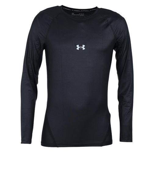 アンダーアーマー(UNDER ARMOUR)野球 アンダーシャツ 長袖 アイソチル コンプレッション ロングスリーブ クルー 黒 UPF50 1364468