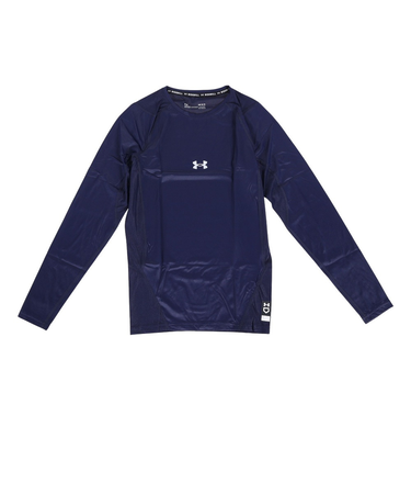 アンダーアーマー（UNDER ARMOUR）野球 アンダーシャツ 長袖 アイソチル コンプレッション ロングスリーブ クルー ネイビー UPF50 13644…
