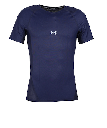 アンダーアーマー(UNDER ARMOUR)野球 アンダーシャツ アイソチル コンプレッション ショートスリーブ クルー ネイビー UPF1364732 MDN
