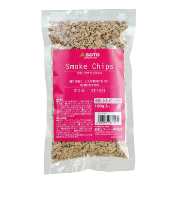 ソト（SOTO）スモークチップスミニ さくら 100g ST-1531 キャンプ バーベキュー 燻製 BBQ