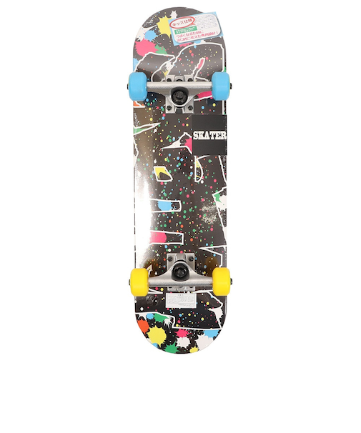 スケーター（SKATER）ジュニア 子供 スケートボード スケボー コンプリート 完成品 7.4インチ SB4024【ラッピング不可商品】