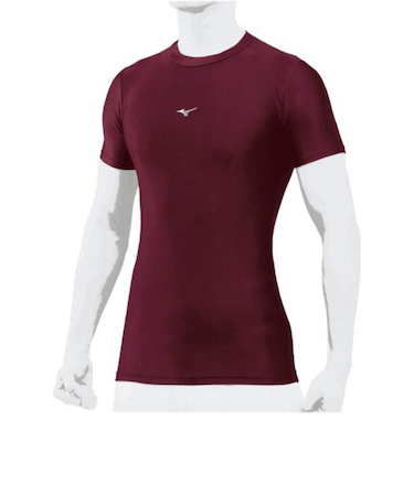 ミズノ（MIZUNO）野球 アンダーシャツ バイオギア ローネック半袖 12JA1C3163