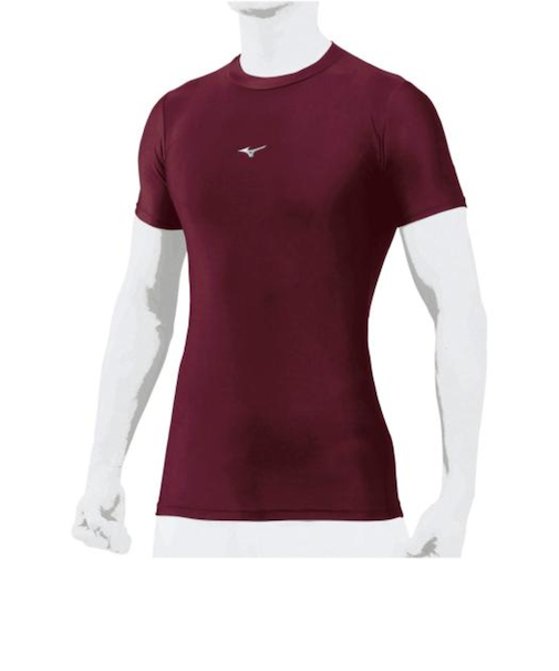 ミズノ（MIZUNO）野球 アンダーシャツ バイオギア ローネック半袖 12JA1C3163