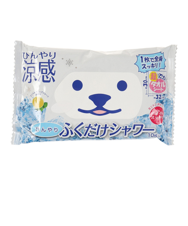 ひんやりふくだけシャワー グレープフルーツの香り 10枚入り 031560