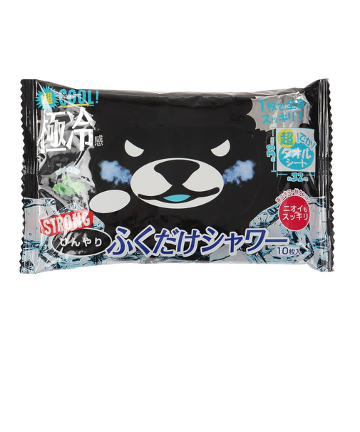 ひんやりふくだけシャワー ストロング 10枚入り 031577
