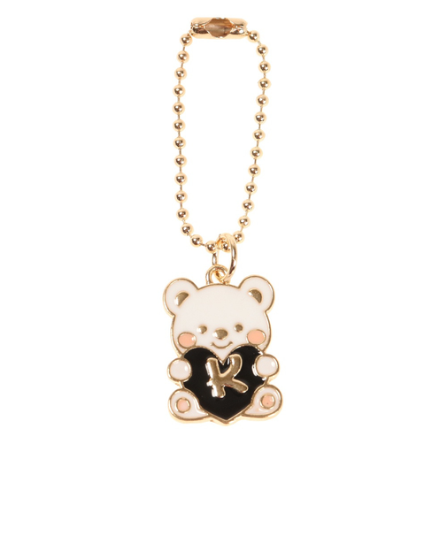 メタルベアイニシャル ブラック K HK007 BK K