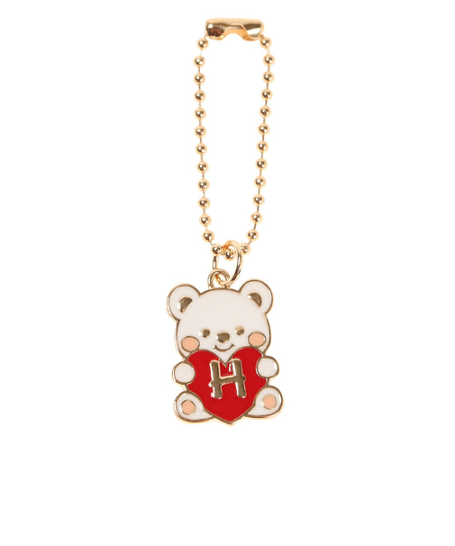 メタルベアイニシャル レッド H HK007 RD H