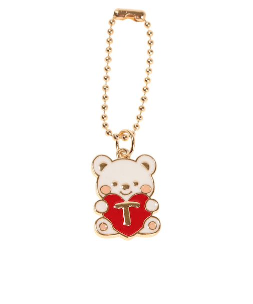 メタルベアイニシャル レッド T HK007 RD T