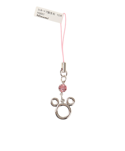 ラッキーベア誕生石色ストラップ 10月 HS027