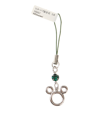 ラッキーベア誕生石色ストラップ 5月 HS027