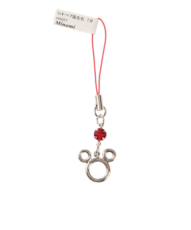 ラッキーベア誕生石色ストラップ 7月 HS027