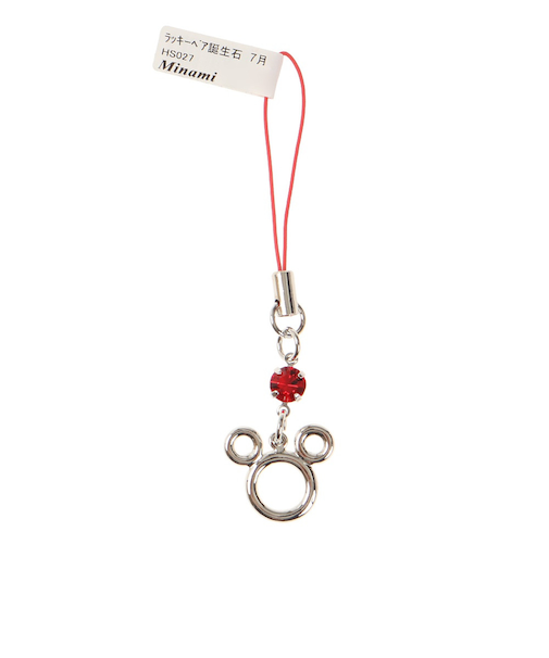 ラッキーベア誕生石色ストラップ 7月 HS027