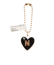 プチハートイニシャルチャーム N HK122BK N