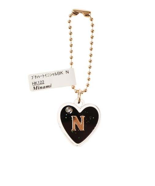 プチハートイニシャルチャーム N HK122BK N