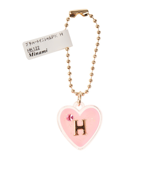 プチハートイニシャルチャーム H HK122PK H