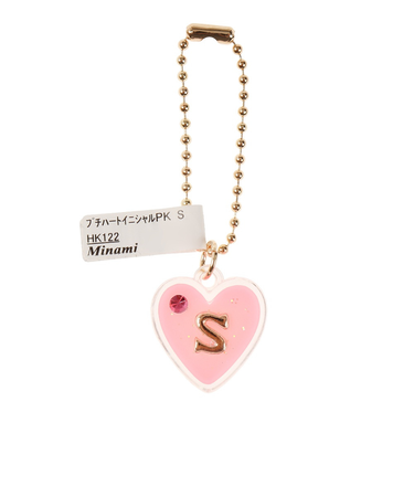 プチハートイニシャルチャーム S HK122PK S