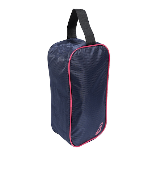 アシックス（ASICS）シューズバッグ シューズケース M 3033A077.403 (ピーコート×ブライトローズ) 30cmまで収納可能