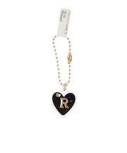 プチハートイニシャルチャーム R HK122BK R