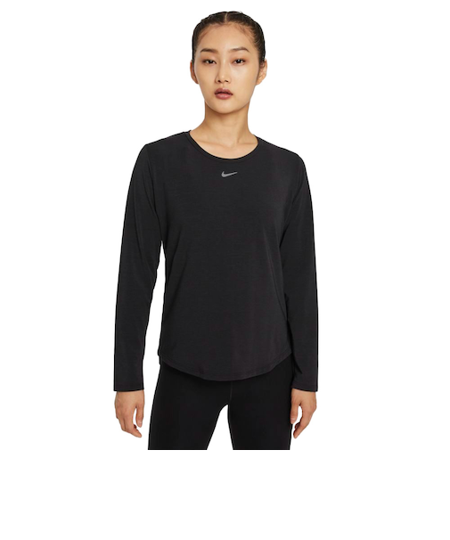 ナイキ（NIKE）長袖Tシャツ レディース ラックス スタンダード フィット DD0621-010 ブラック