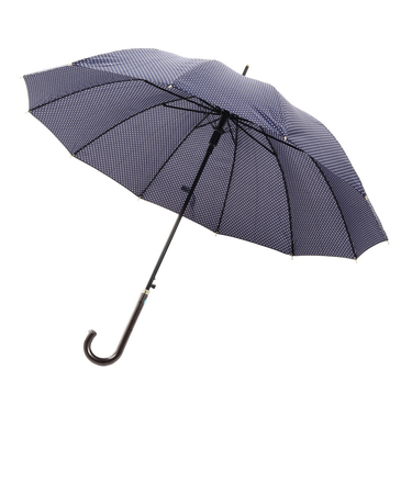 雨傘 ピンドット 長傘 12K ネイビー 紺 731-011 55cm シンプル 軽量