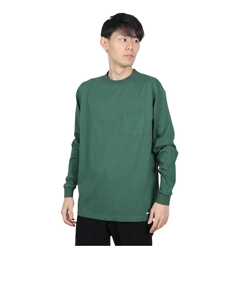 Tシャツ メンズ 長袖 スリーブポケット SL-ALL-004-GRN