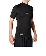 アンダーアーマー（UNDER ARMOUR）野球 アンダーシャツ ヒートギアアーマー コンプレッション ショートスリーブ モック 1358642 001 速乾