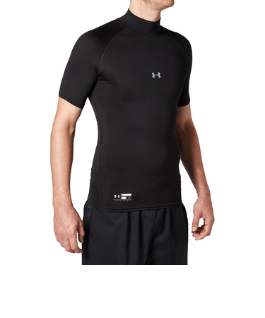 アンダーアーマー(UNDER ARMOUR)野球 アンダーシャツ ヒートギアアーマー コンプレッション ショートスリーブ モック 1358642 001 速乾