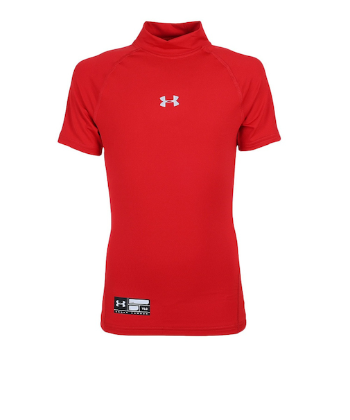 アンダーアーマー(UNDER ARMOUR)野球 アンダーシャツ ジュニア ボーイズ ユース ヒートギアアーマー ショートスリーブ モック 1358650 6…