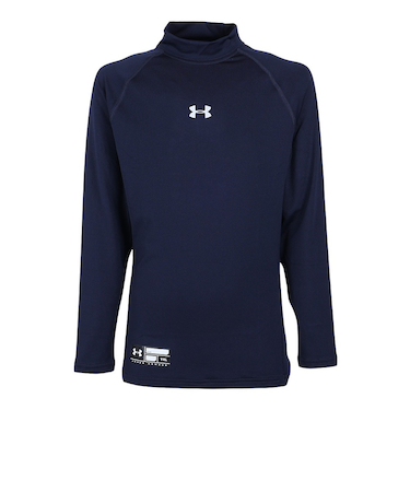 アンダーアーマー（UNDER ARMOUR）野球 アンダーシャツ ジュニア ボーイズ ユース ヒートギアアーマー ロングスリーブ モック 1358651 41…